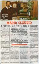 Mário Cláudio: Aposta na TV e no teatro