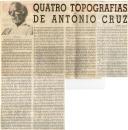 Quatro topografias de António Cruz